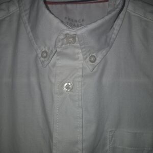 French Toast Boys White Short Sleeve Button Down Shirt